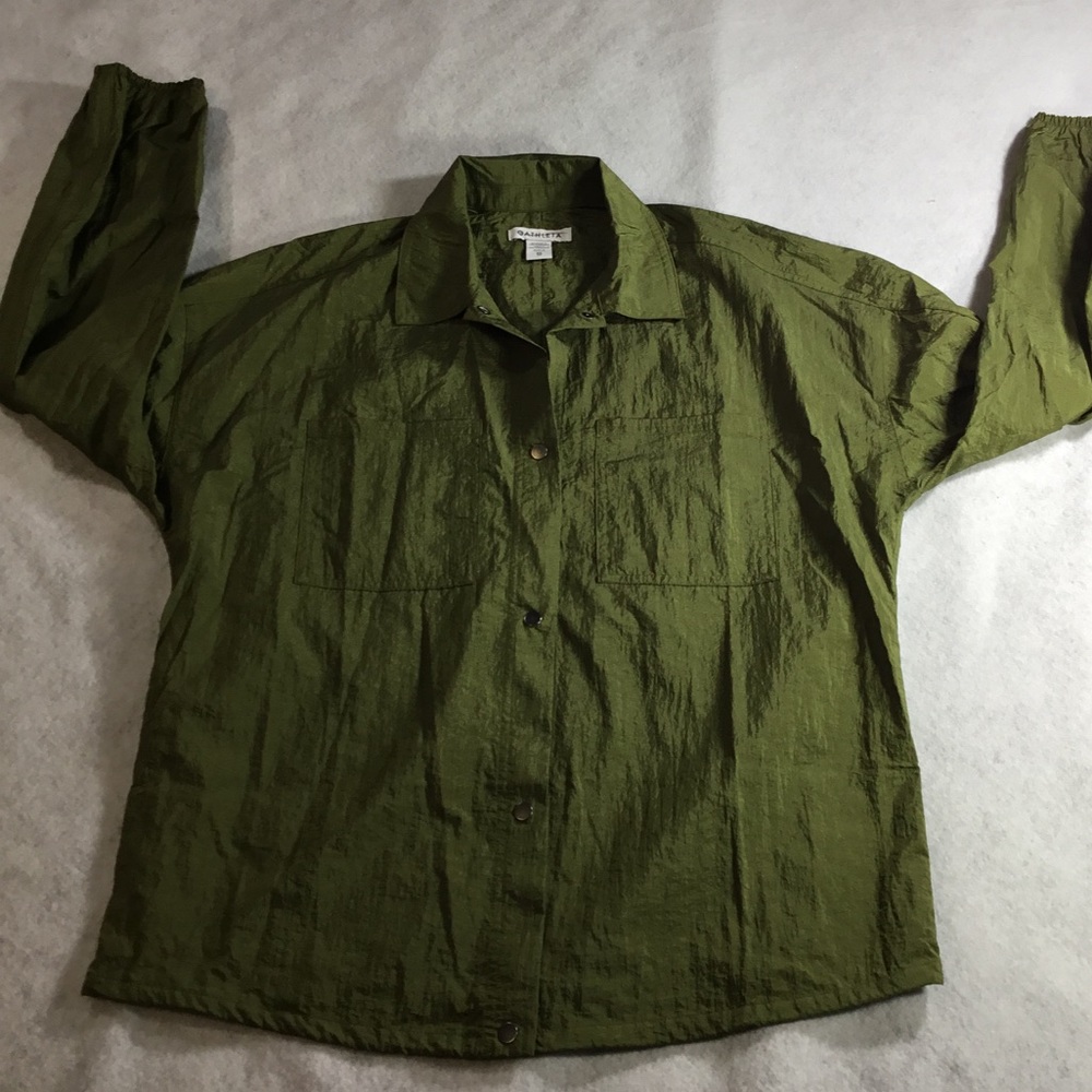 Athleta Olive Green Women's Casual Button Down Jacket XS NWT